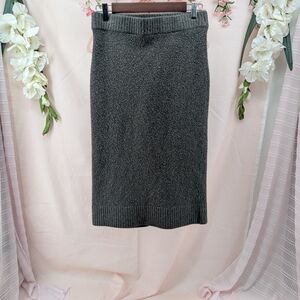 H&M Charcoal Knit Pencil Skirt